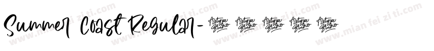 Summer Coast Regular字体转换